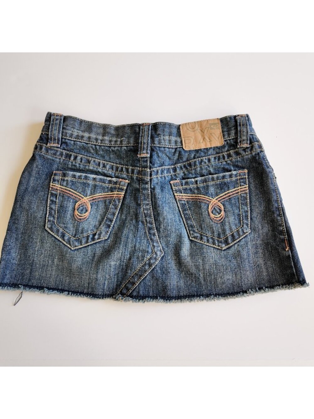 y2k roxy denin mini skirt size 3 juniors vintage 2000s